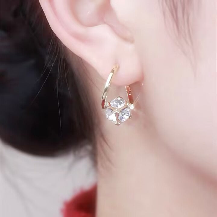Women's Purple High-grade Niche Design Affordable Luxury Ear Buckle