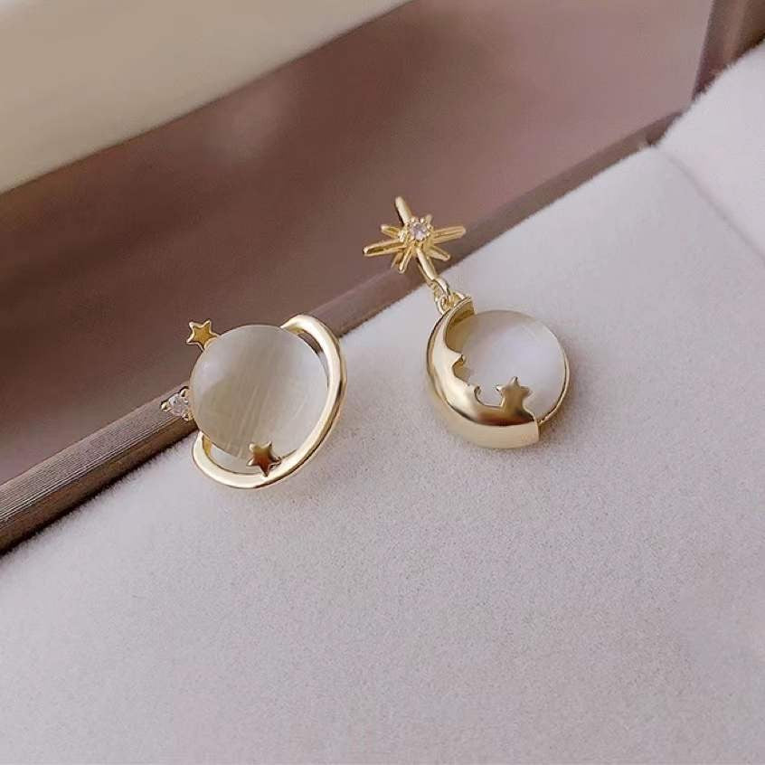 Women's Sier Needle Korean Style French Temperamental Pearl Earrings