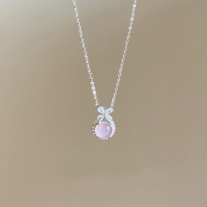 Chalcedony Female Light Luxury Minority Design Necklaces