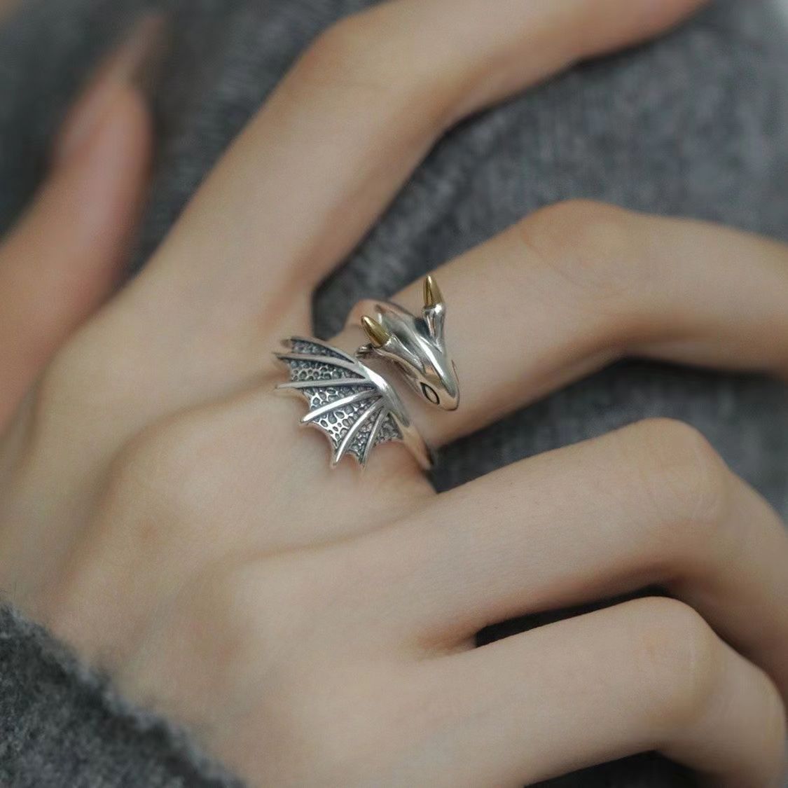 Women's & Men's Steel No Fading High-grade Opening Adjustable Rings