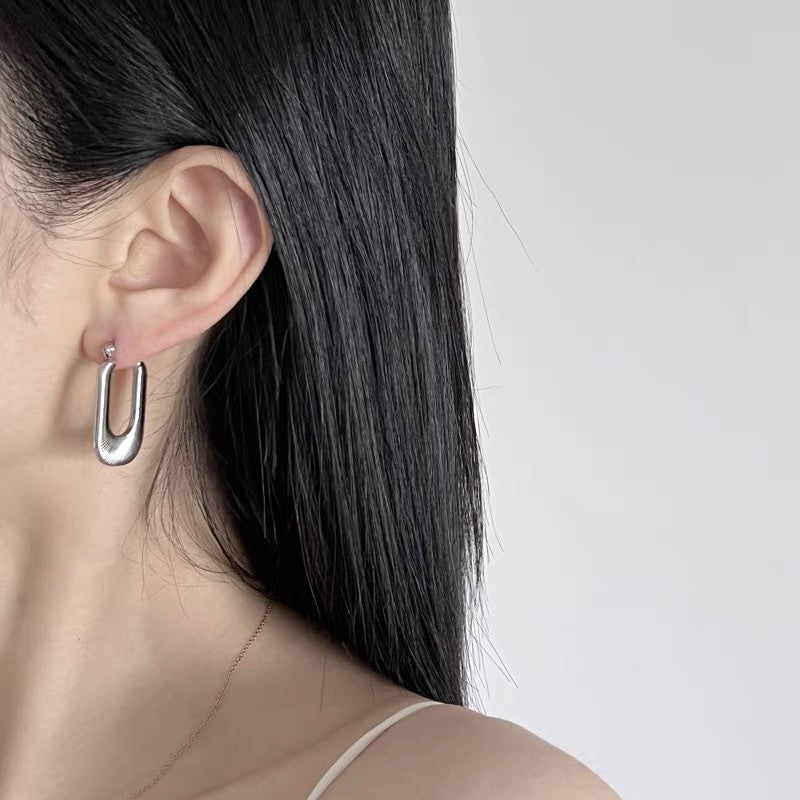 Circle Niche Design High-grade Cold Style Earrings