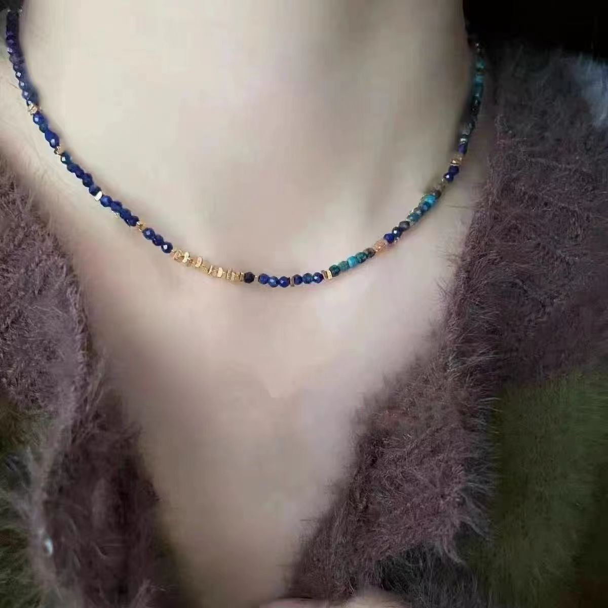 Women's High-grade Natural Stone Retro Easy Matching Necklaces