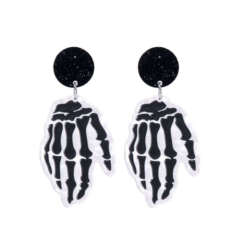 Creative Halloween Series Cartoon Funny Fun Acrylic Plate Earrings