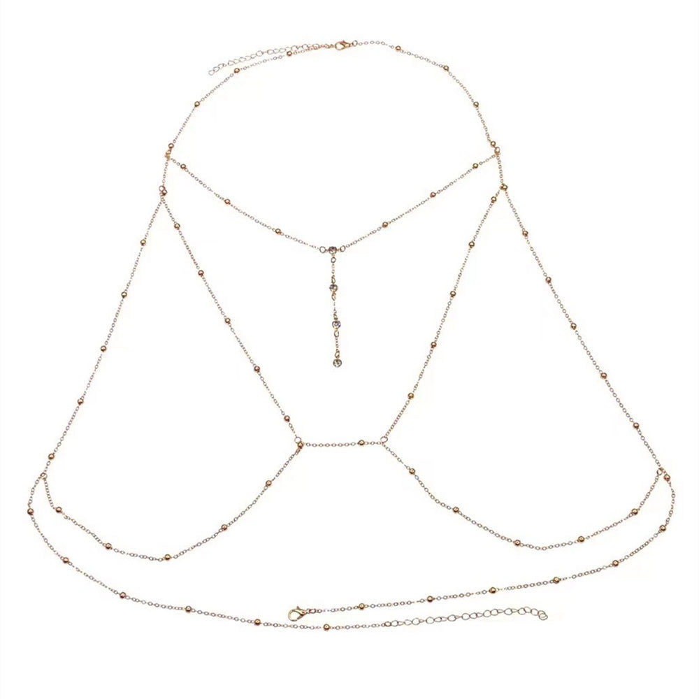 Women's Fashion Diamond Garden Bead Body Charm Necklaces