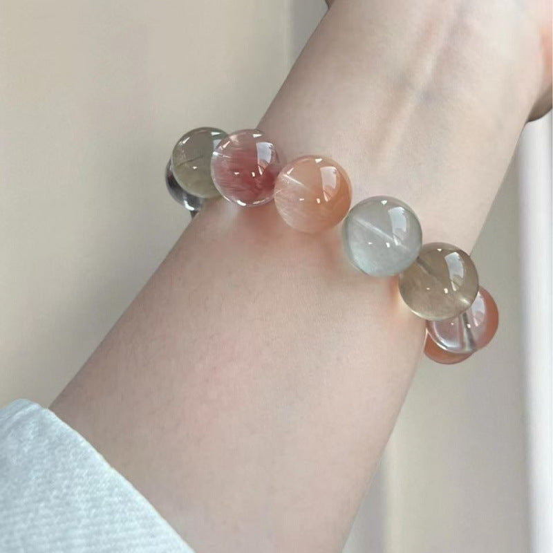 Women's Authentic Boutique Color Rabbit Fur Candy Fresh Bracelets