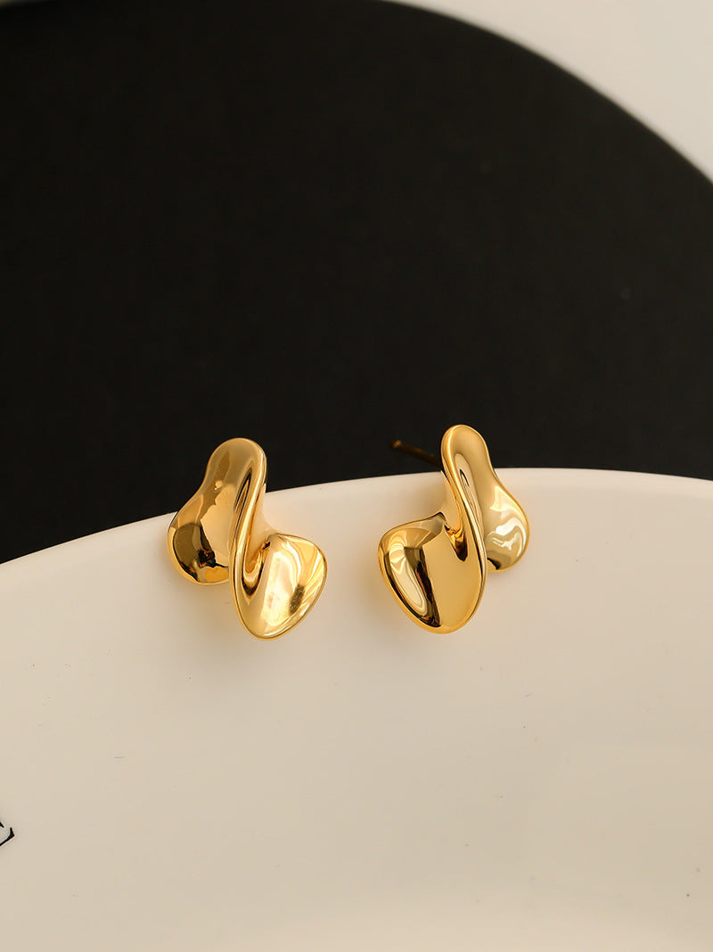 Twisted Irregular Corrugated Simple Compact Daily Rings