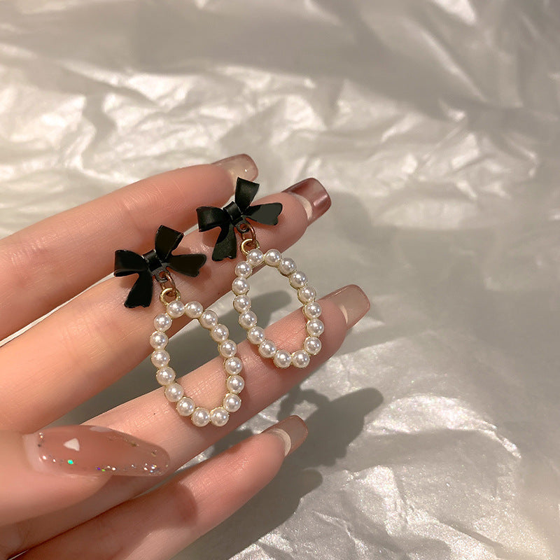 Women's Style Light Luxury Minority High-grade Bow Earrings