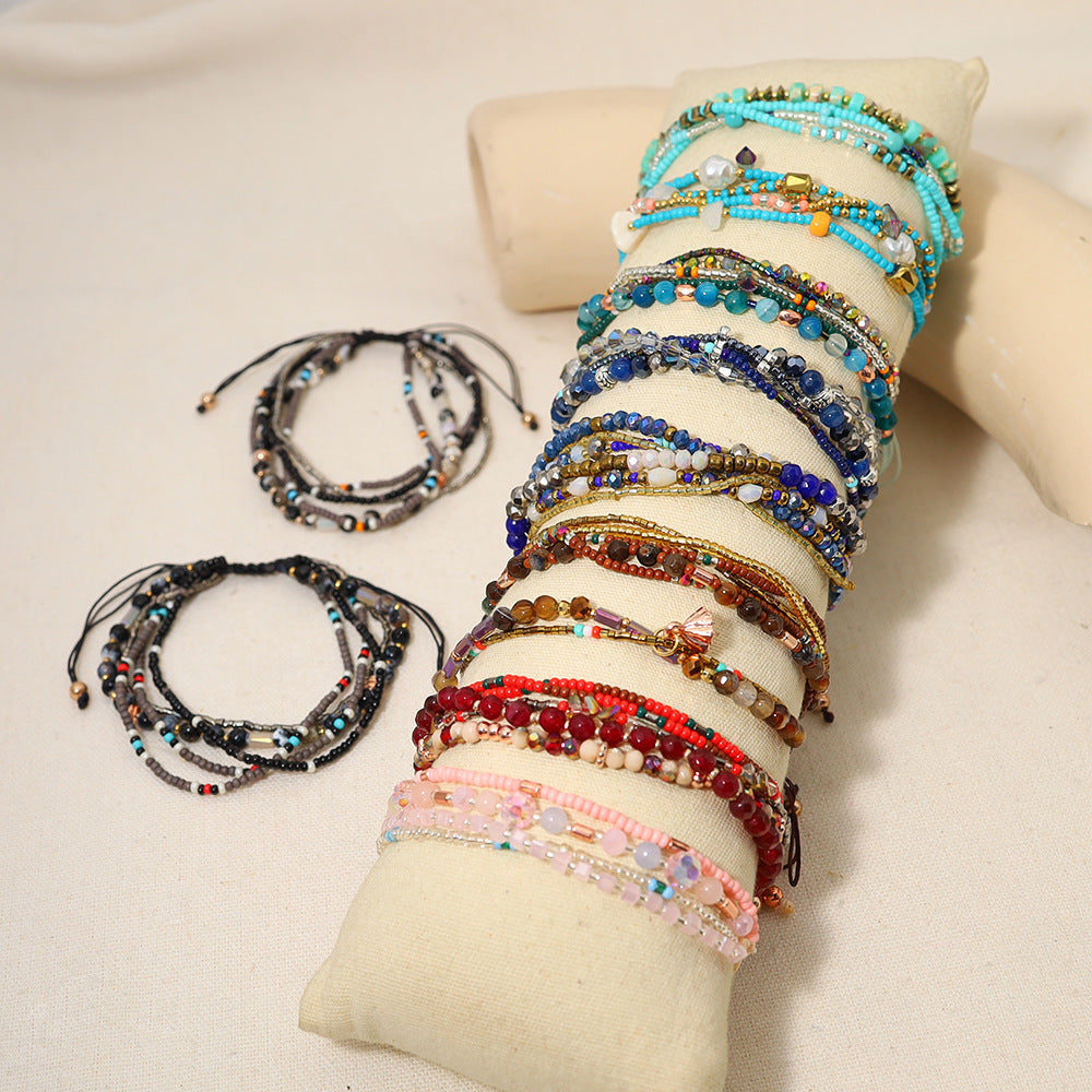 Women's Style Bead Handmade Braided Holiday Versatility For Bracelets