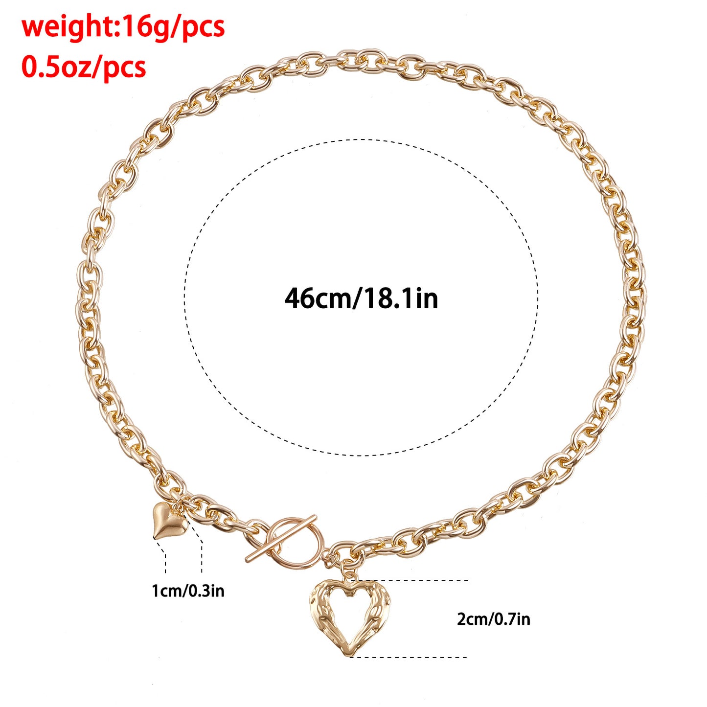 Ornament Cold Style Elegant Thick Aluminum Zipper Necklaces