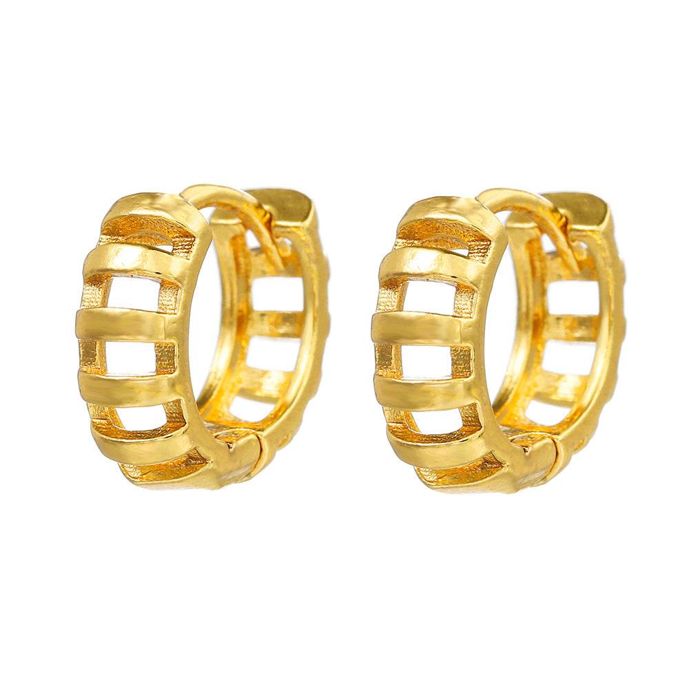 Ear Hollow Pattern Clip Fashion Geometry Female Rings