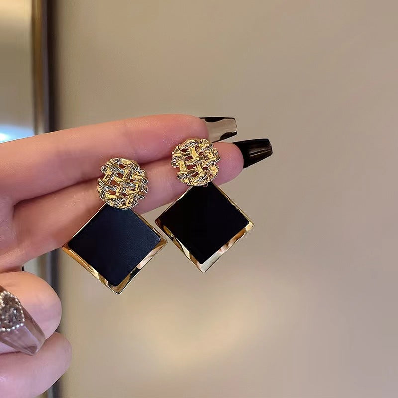 Women's Big Diamond Geometric Niche Design Trendy Earrings