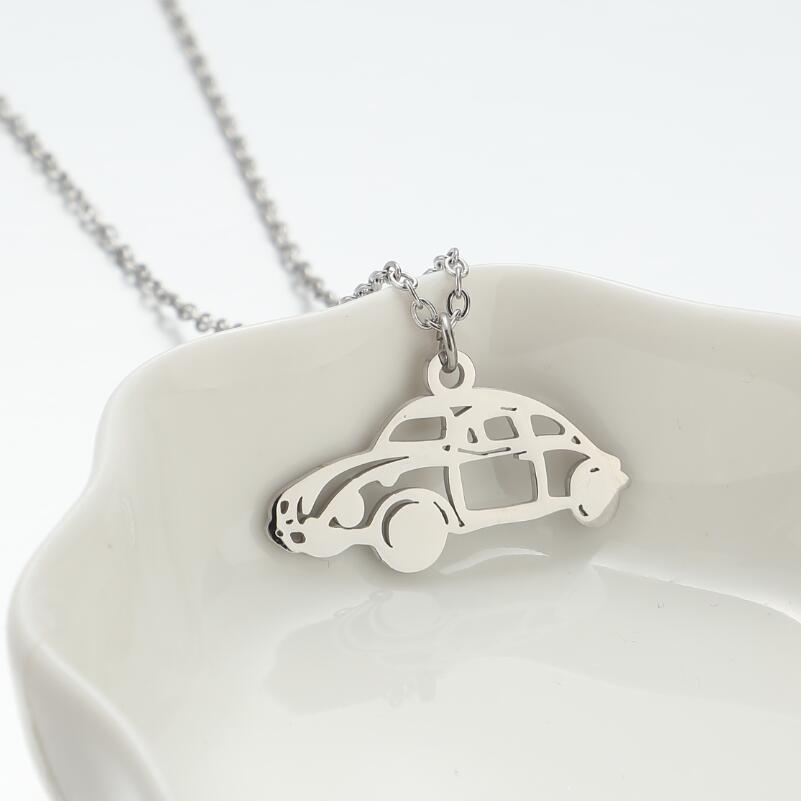 Pattern Car Fashion Style Stainless Steel Necklaces