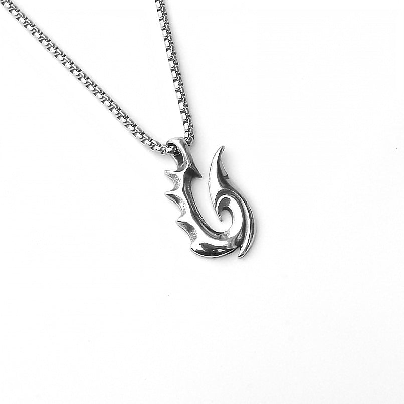 Men's Sword Darkness Dragon Fighter Titanium Steel Necklaces