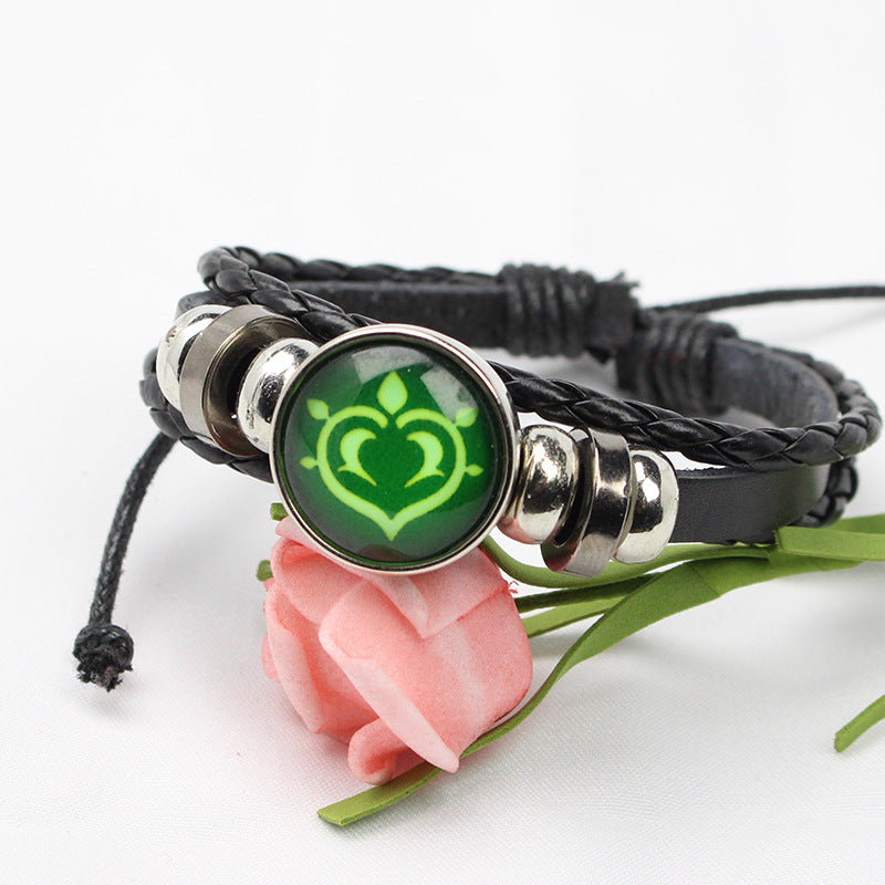 Women's & Men's Elements Eye Of Woven Handmade Gift Chain Thunder Personality Trendy Bracelets