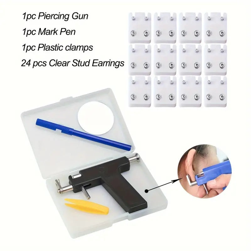 Get One's Ears Pierced Gun Adult Ear Piercing Stud Earrings