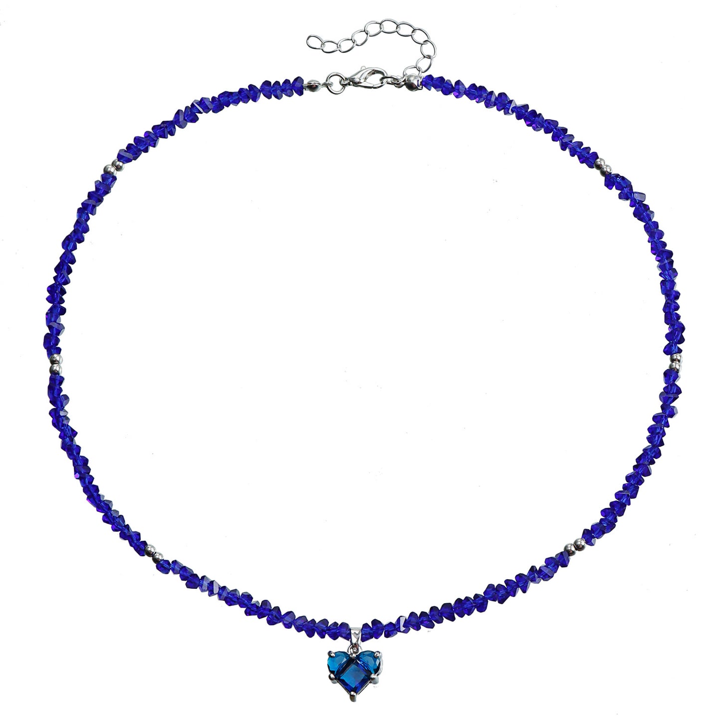 High Sense Niche Love Clavicle Chain Glass Beads Necklaces