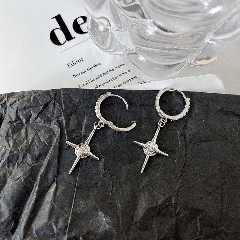 Needle High-grade Pearl Bow Flower Tulip Earrings
