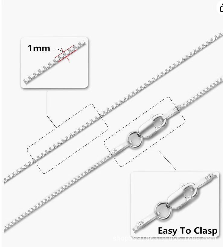 Women's Fashion Creative Clavicle Fine Box Chain Necklaces