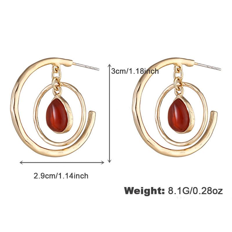 Women's Light Luxury Minority Colorful For Fashion Earrings