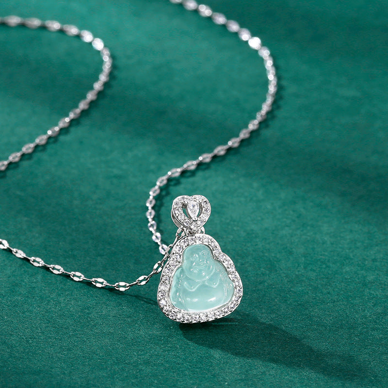 Women's Chinese Style Simple Buddha For Light Luxury Necklaces