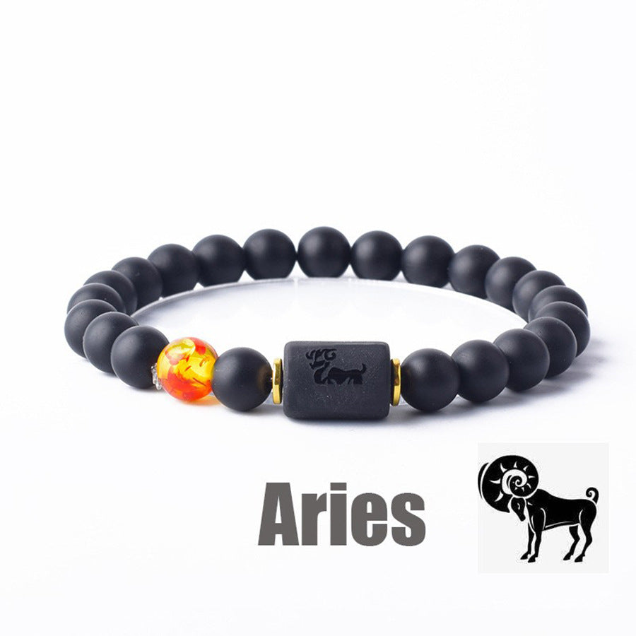 Constellation Natural Stone Beaded Twee Tigereye Bracelet