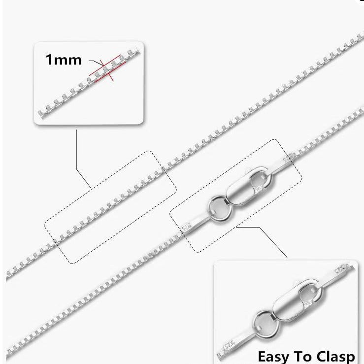 Women's Fashion Creative Clavicle Fine Box Chain Necklaces