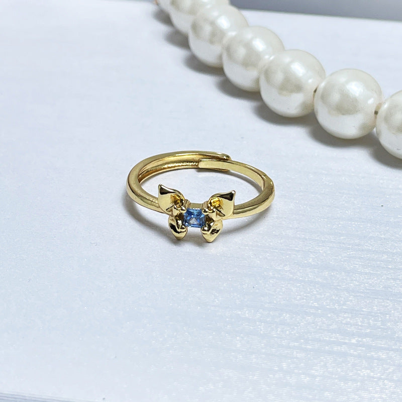 Brushed Simple Opening Female Refined Grace Rings