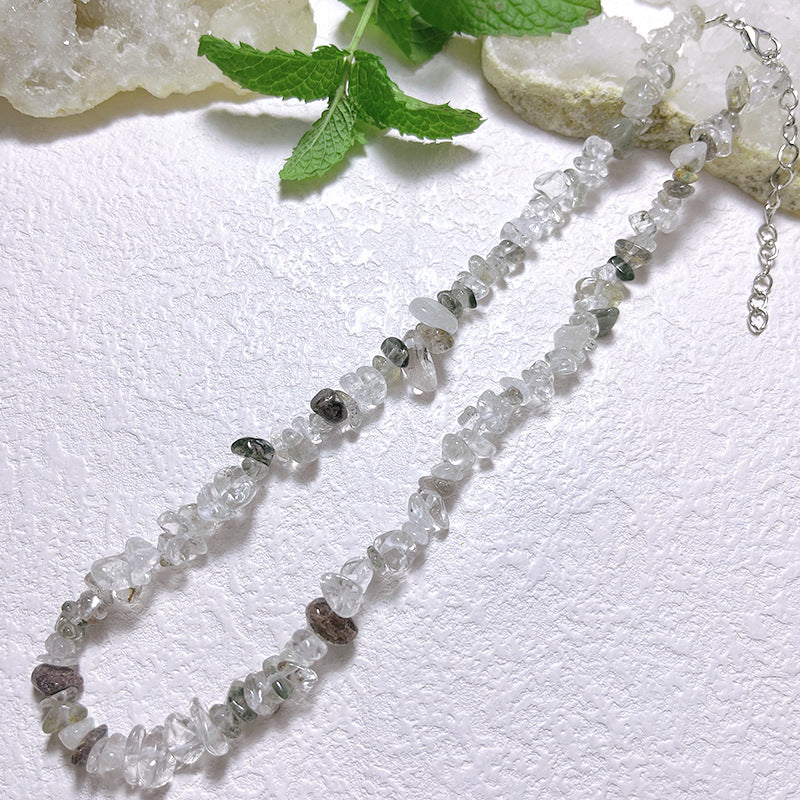 Gravel Style Neck Chain Bohemian Agate Necklaces