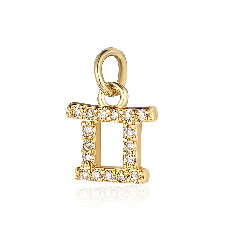 Twee Constellation Copper Zircon Ornaments Accessories Pendants