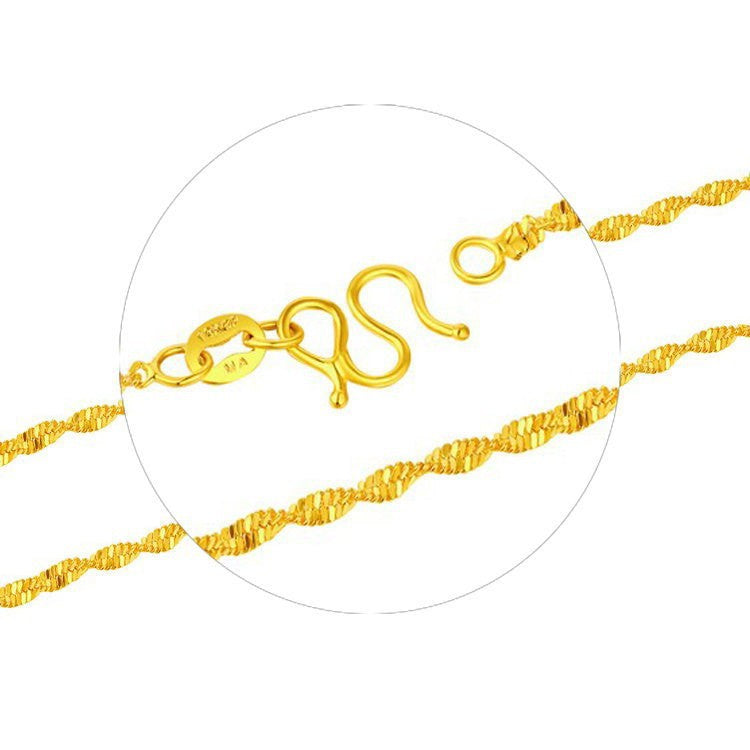 Women's Vietnam Alluvial Gold Ornament No Color Fading High-grade Niche Necklaces