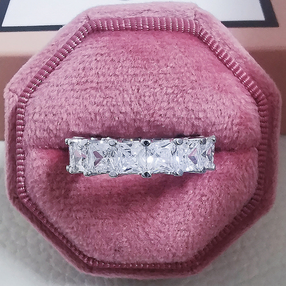 Casual Popular Zircon Inlaid Simple Female Rings
