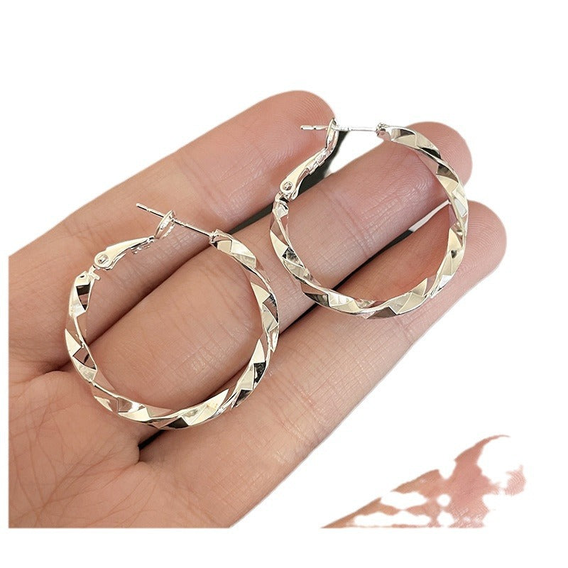 Women's Wind Irregular Twisted Ear Unique High Sense Earrings