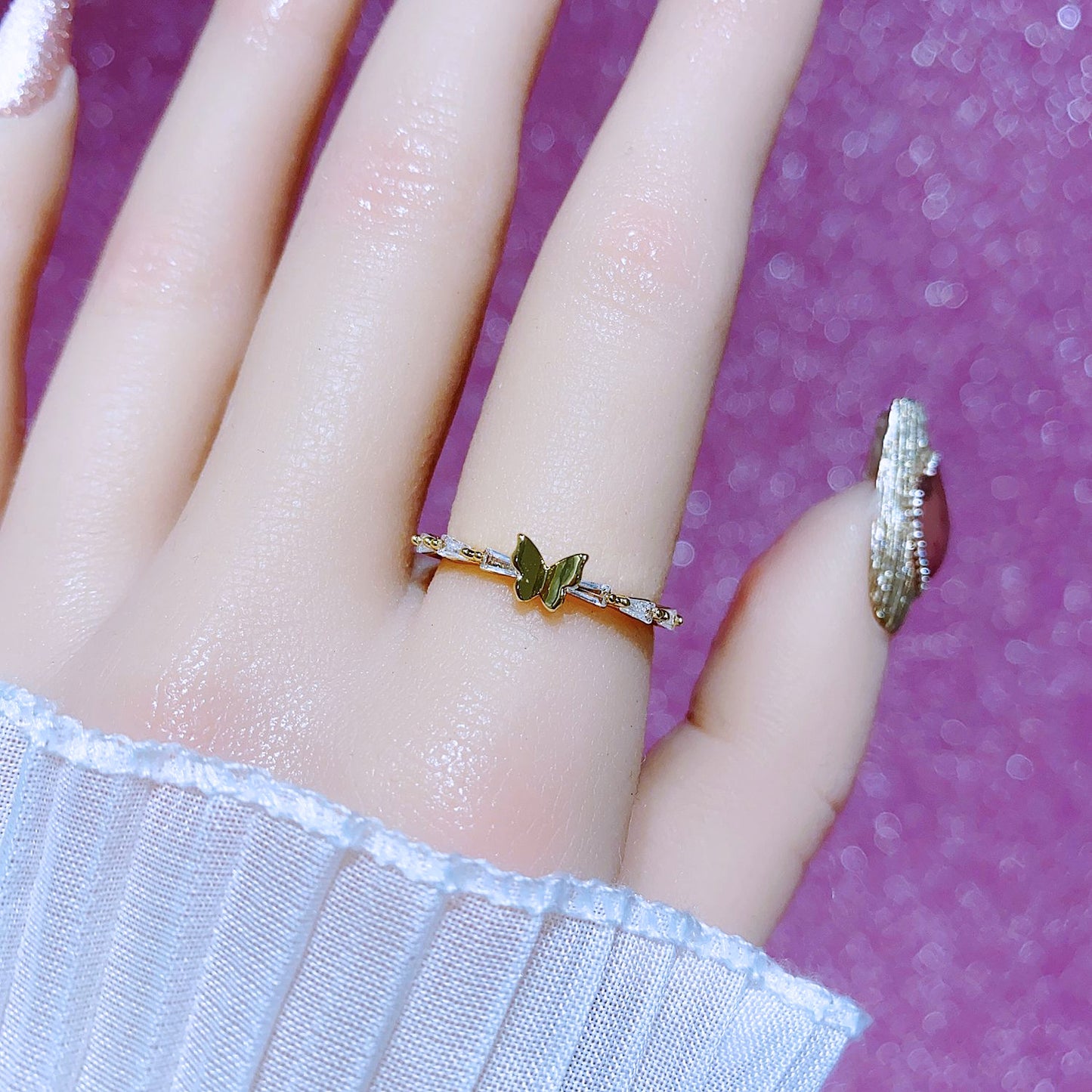 Women's Color Zirconium Series Adjustable Exquisite High-grade Design Trendy Rings