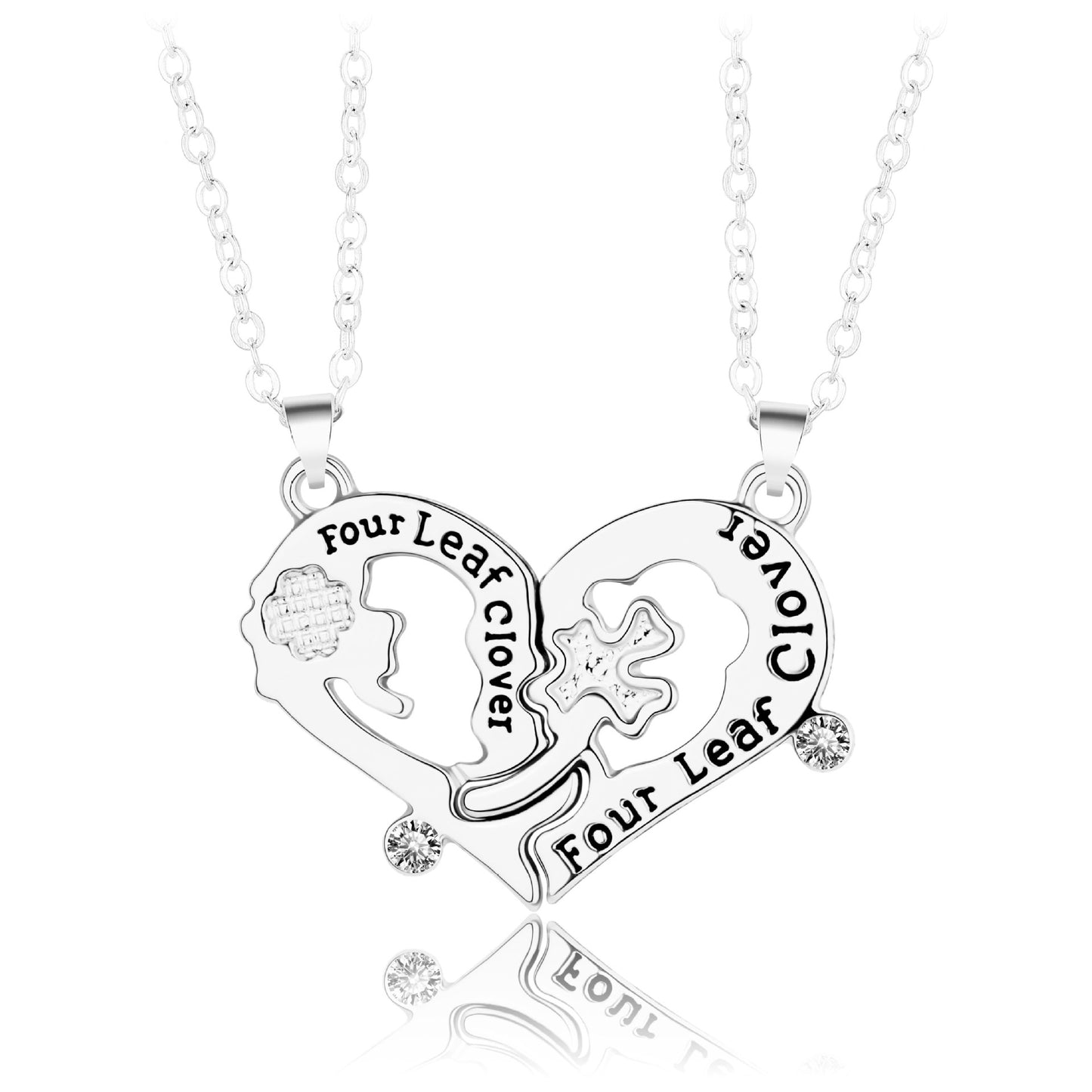 Four-leaf Clover Double Chain Simple Fashion Necklaces