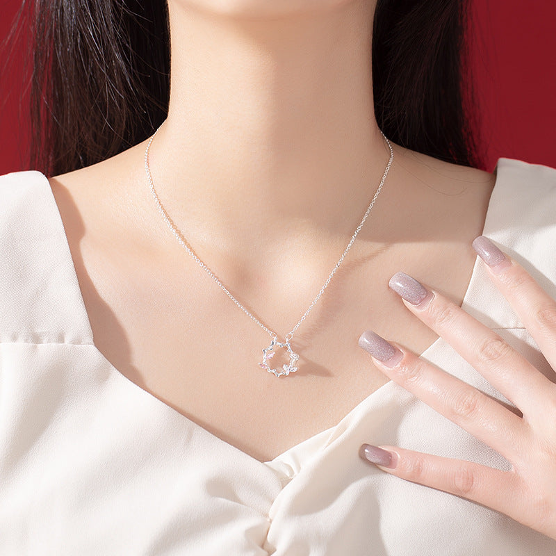 Couple Female Male Pair Mori Clavicle Chain Necklaces