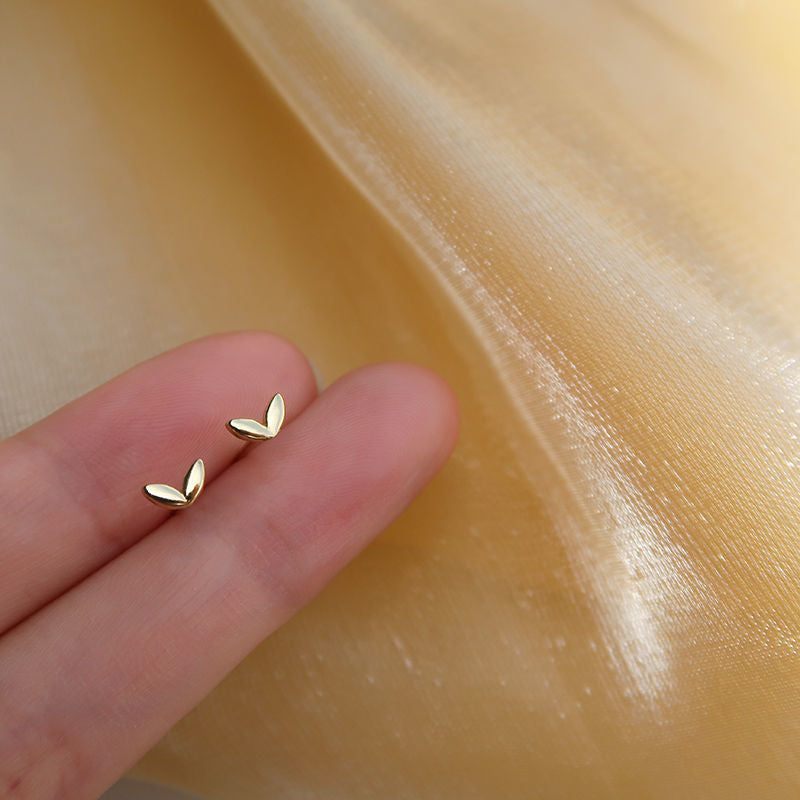 Women's Sterling Sier Simple Petite Niche Design Earrings