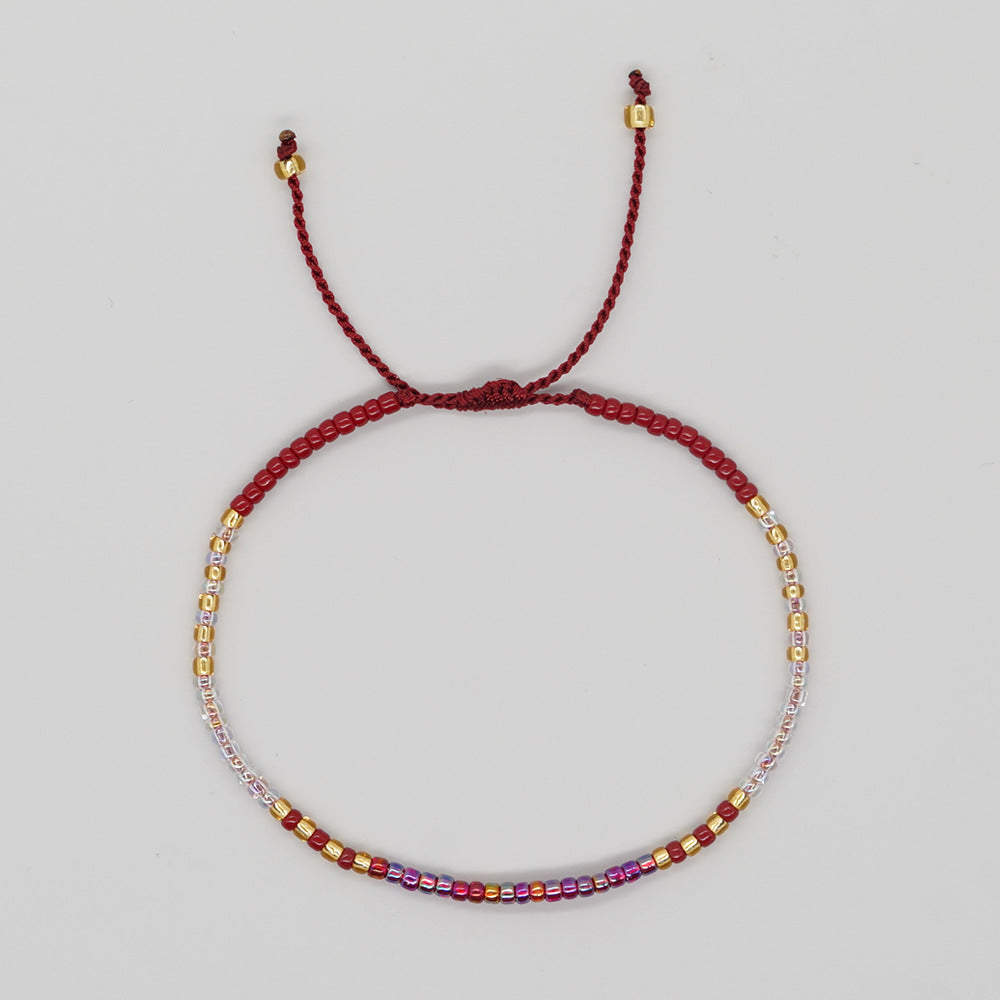 Women's Niche Minimalist Design Bohemian Style Colorful Bracelets
