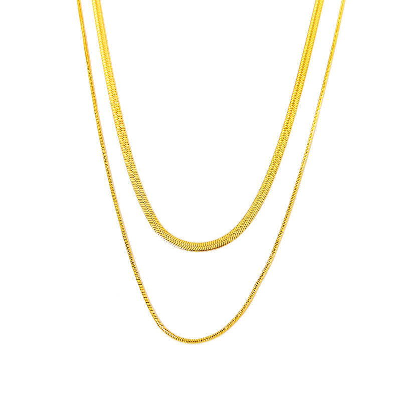 Women's Hip Hop Snake Bones Chain Short Necklaces