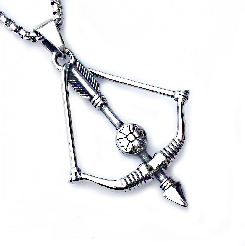 Men's Sword Darkness Dragon Fighter Titanium Steel Necklaces