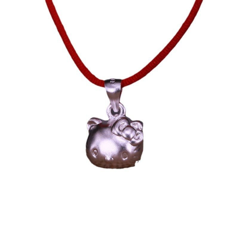 Sterling Sier Hard Accessories Crown Cat Pendants