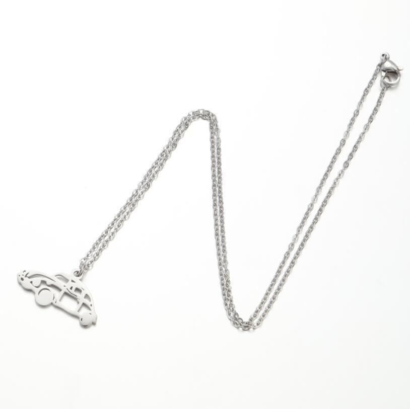 Pattern Car Fashion Style Stainless Steel Necklaces