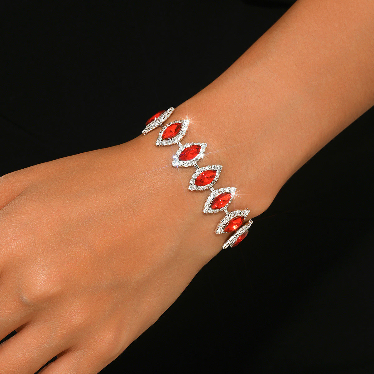 Claw Chain Geometric Full Diamond Rhinestone Simple Bracelets