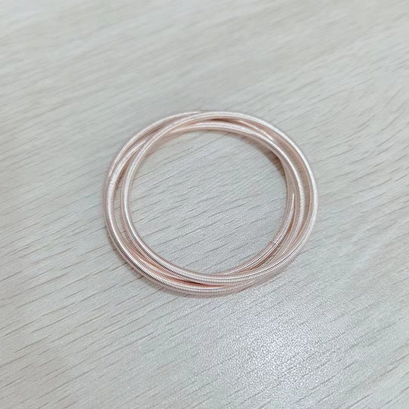 Spring Coil Screw Head Can Be Random Carbon Bracelet