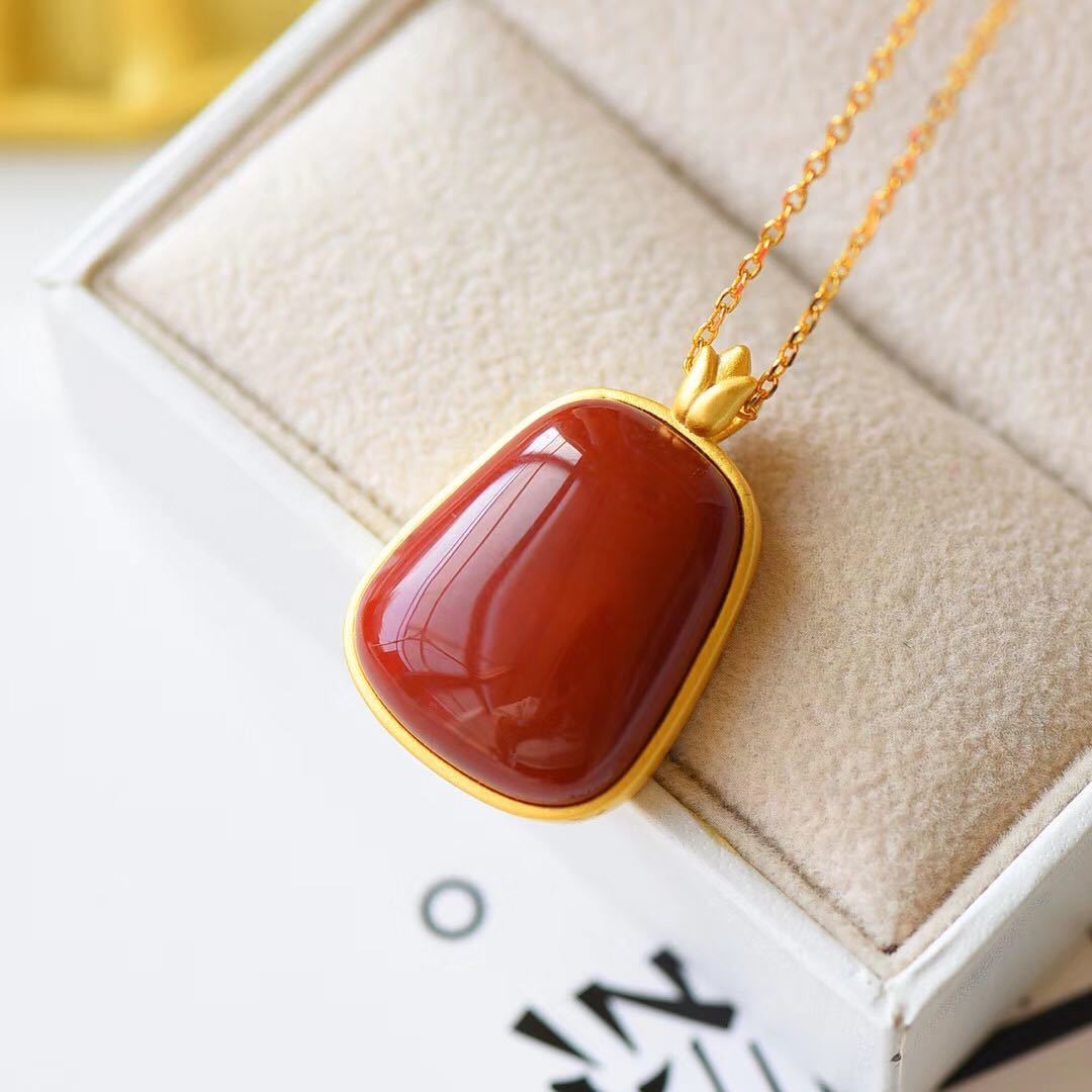 Frosted Inlaid High Quality Full Color Necklaces