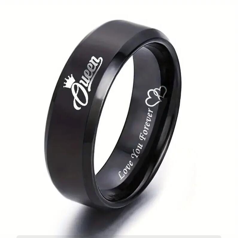 Valentine's Day Gift Stainless Steel Couple Rings