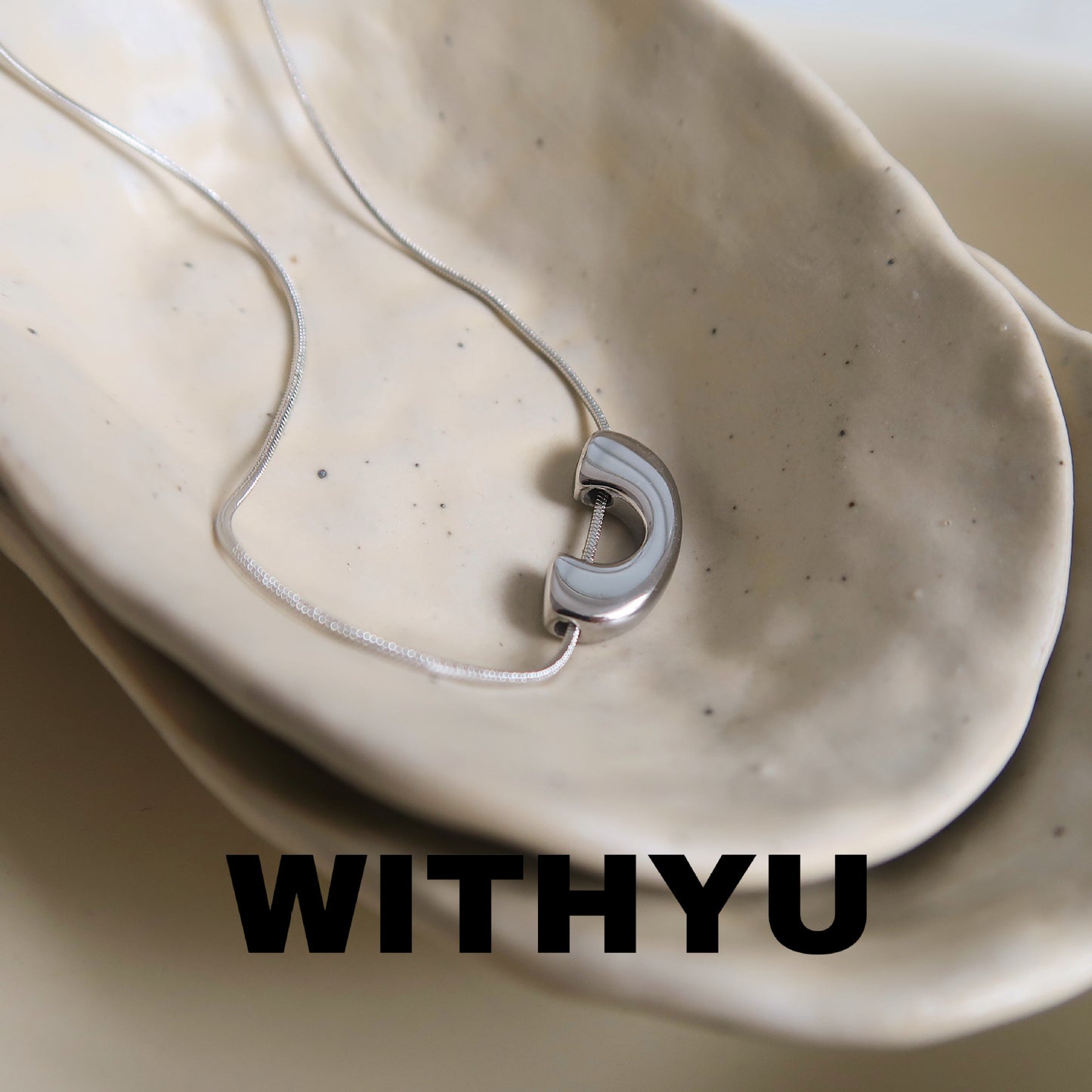 Titanium Steel U-shaped Clavicle Chain Versatile Design Snake Bones Necklaces