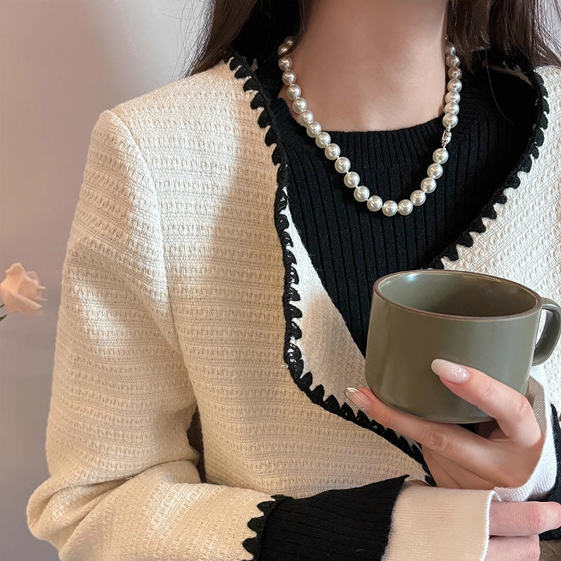 Women's Chain High-grade Light Luxury Beaded Clavicle Necklaces