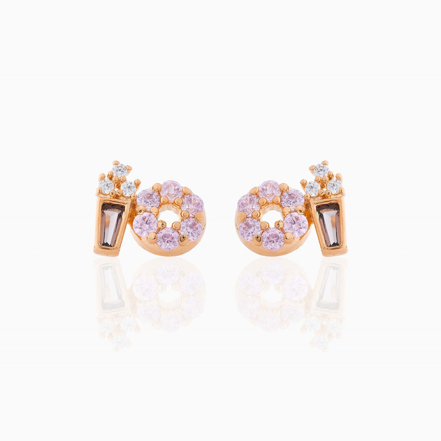 Hamburger Series Exquisite Real Gold Color Rings