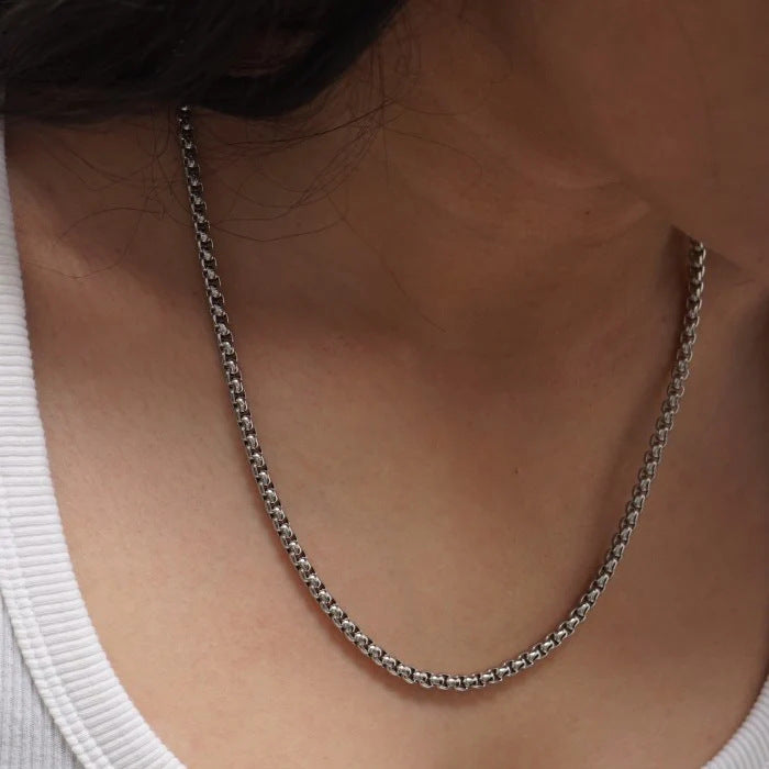 Women's Gold Titanium Steel Choker Minority Twin Hemp Flowers Necklaces