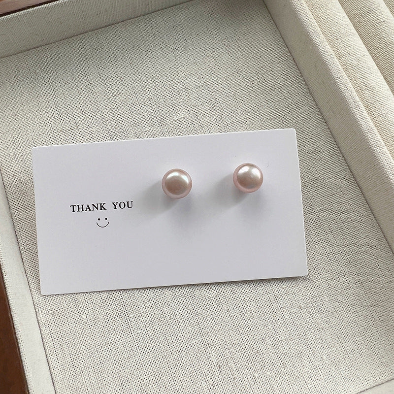 Women's Pearl Real For Everyday Joker Trendy Earrings